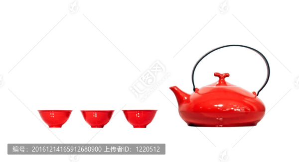 紅色水壺和杯子-剪輯路徑