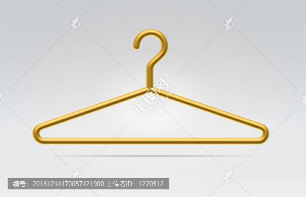 黃金拋光現(xiàn)實時尚衣架圖標