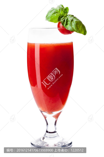 血腥瑪麗雞尾酒白色背景