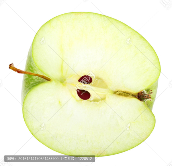 鮮綠蘋果片