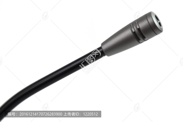 白色背景電腦麥克風(fēng)