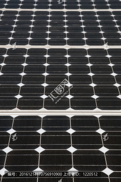 可再生能源：太陽能電池板