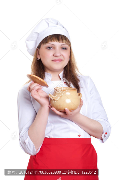 有吸引力的女人做飯