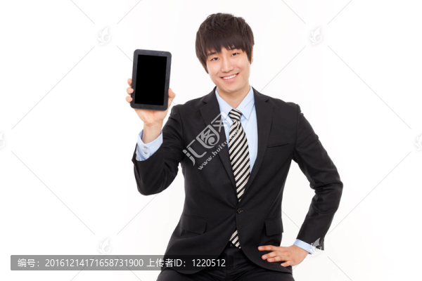 商人與平板電腦