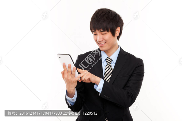 商人與平板電腦
