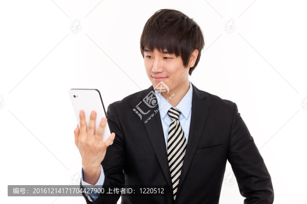 商人與平板電腦