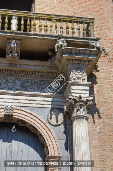 四沙克拉提宮殿。Ferrara。Emilia,Romagna。意大利.
