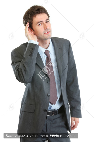 商人試圖聽到有價值的信息