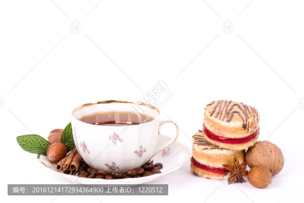 紙托蛋糕精美的茶具