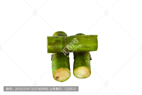 白色背景甘蔗