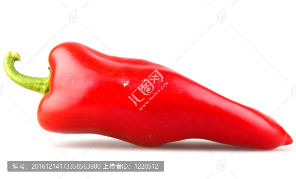 白底紅辣椒