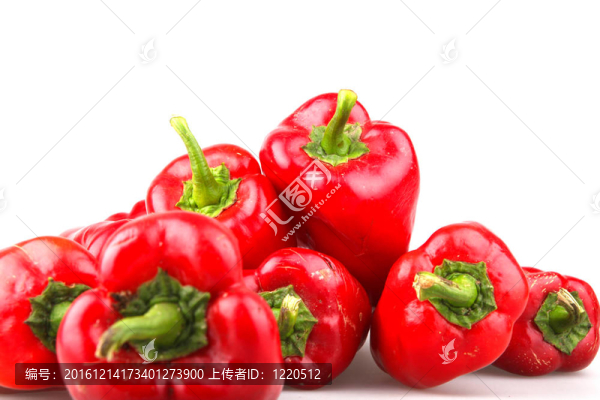 白底紅辣椒