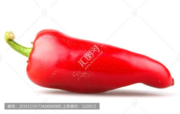 白底紅辣椒