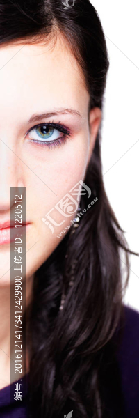 十幾歲的女孩的畫像