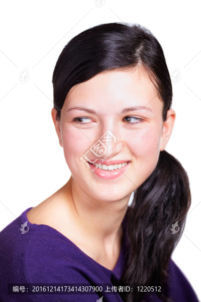 十幾歲的女孩的畫像