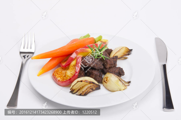 烤肝蔬菜蘋果