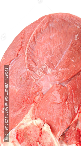 新鮮的肉分離