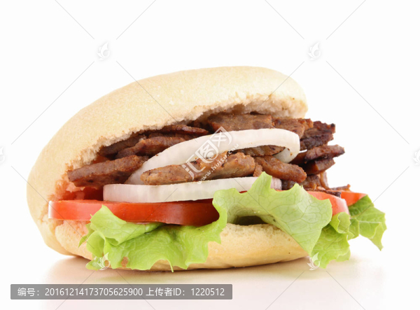 孤立的烤肉串