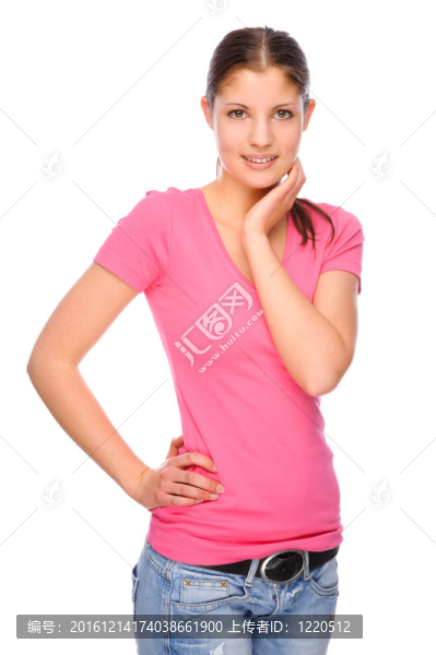 微笑的年輕女人