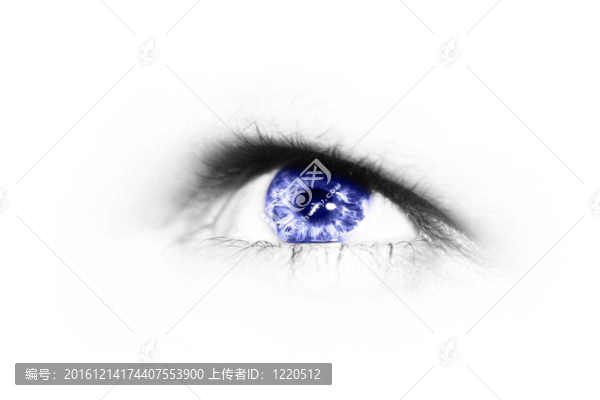 藍(lán)色虹膜眼