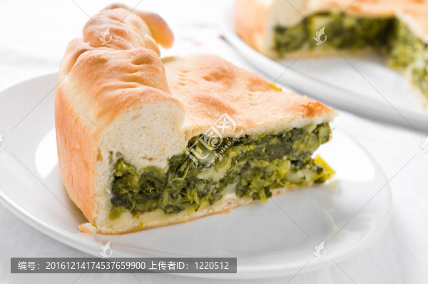 地中海蔬菜派。