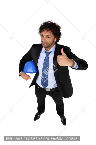 滿意的企業(yè)家；攝影棚