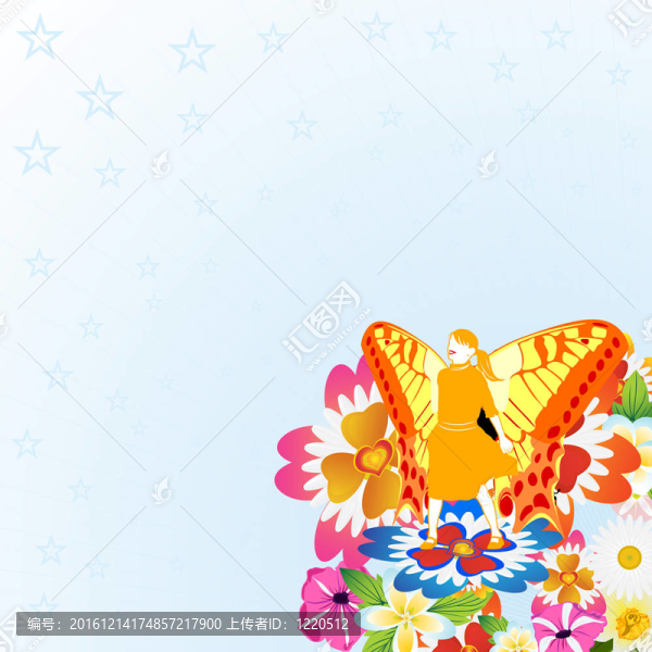花束中的仙女