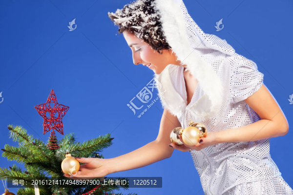 美麗的女孩像Snow,White