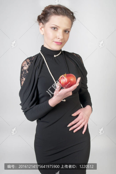 蘋果在手