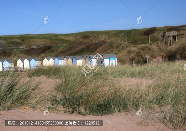 海灘上的海灘小屋