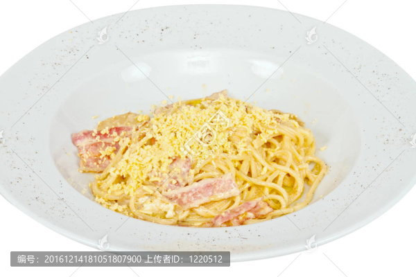 意大利面意面通心粉火腿蘑菇