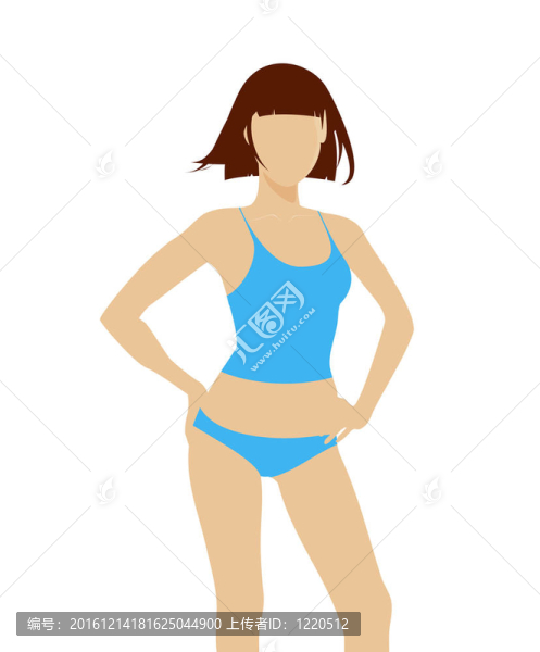 女人的衣服模板