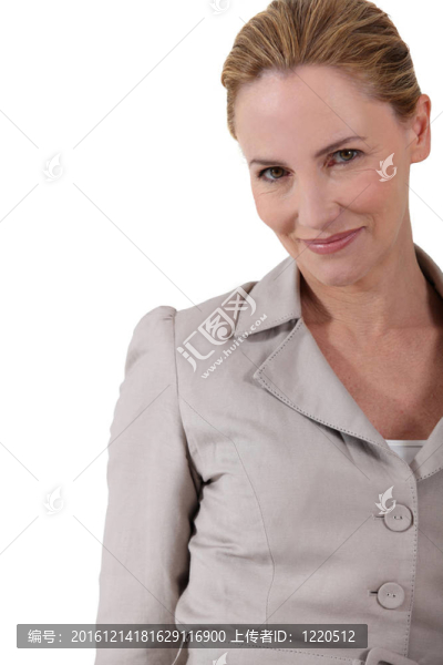 女人微笑的肖像