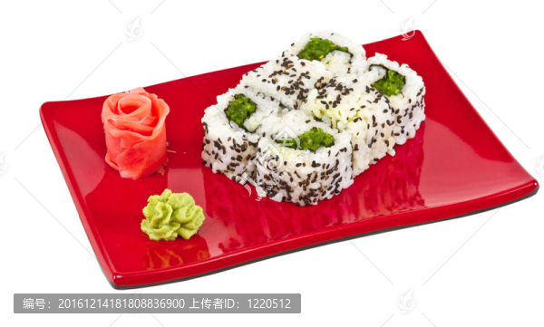 日本的素食卷的海苔