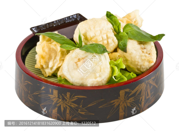 日本料理；炸香菇