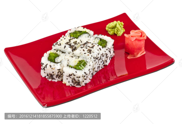 日本的素食卷的海苔