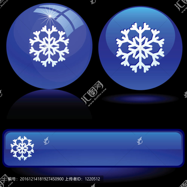 美麗的雪花。