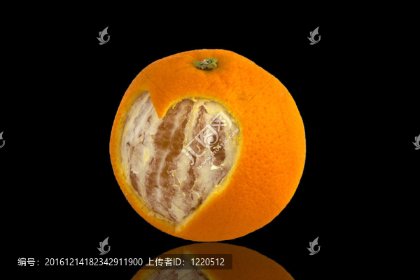 用桔子切開心臟