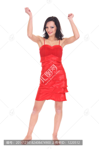 穿紅衣服的女孩