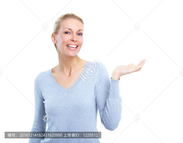 年輕的女人。