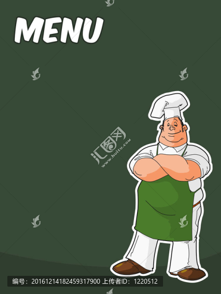 黑板與Cook或廚師