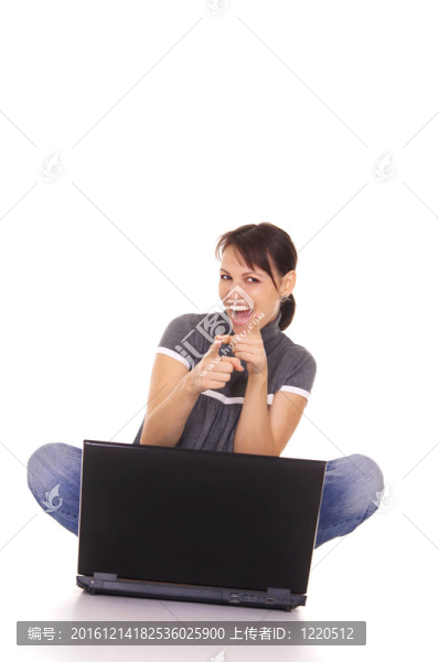 女孩用的筆記本電腦