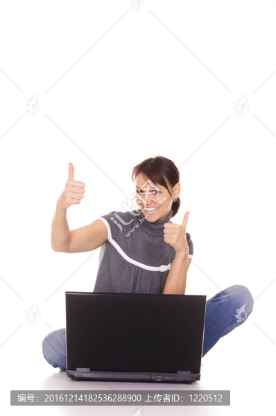 女孩用的筆記本電腦