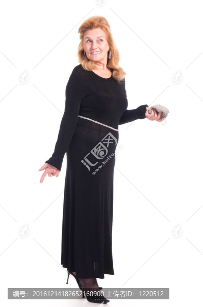 美麗的老女人肖像