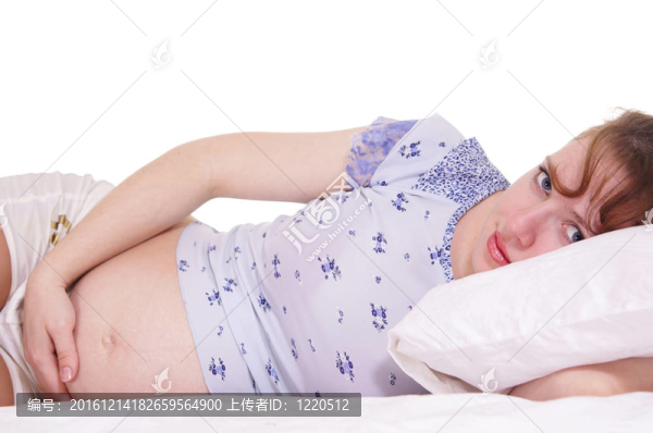 孕婦躺