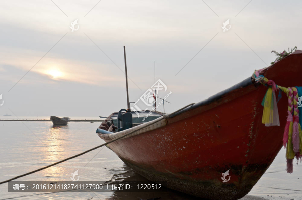 紅船在Sattahip海