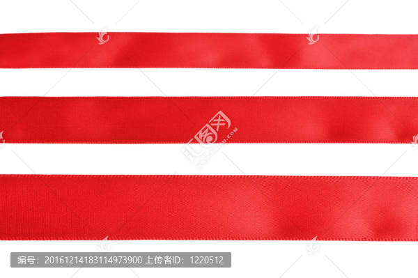 三紅色布帶樣品