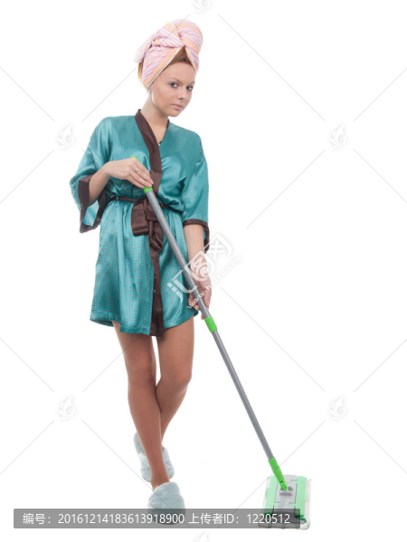 帶拖把的女孩