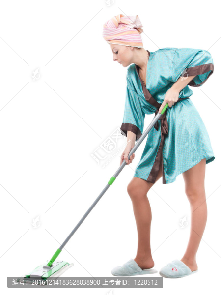 帶拖把的女孩