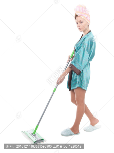 帶拖把的女孩